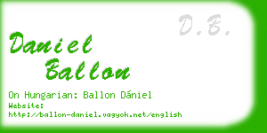 daniel ballon business card