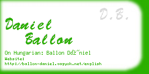 daniel ballon business card